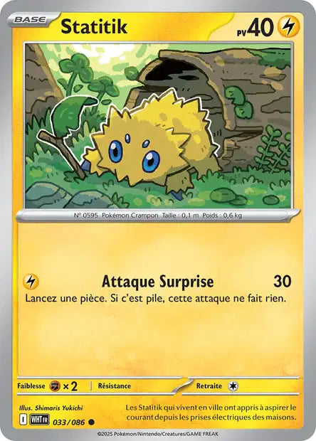 Statitik (WHT 033/086) - Flamme Blanche - Carte Pokémon EV10.5
