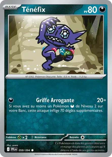 Ténéfix (PFL 059/094) - ME02 Flammes Fantasmagoriques - Carte Pokémon