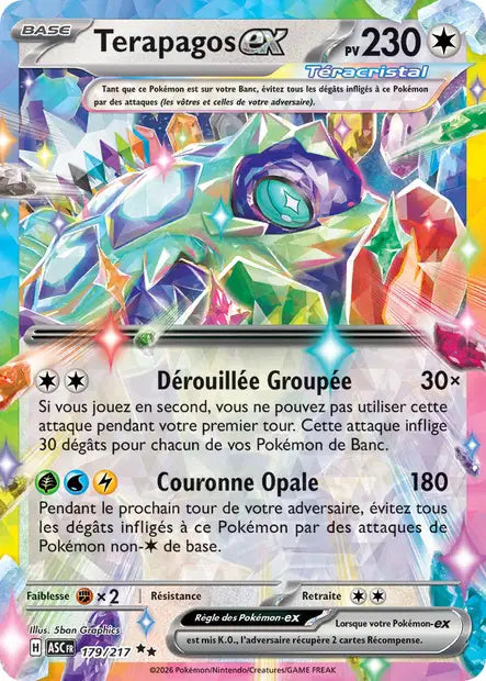 Terapagos ex (ASC 179/217) - ME02.5 Héros Transcendants - Carte Pokémon