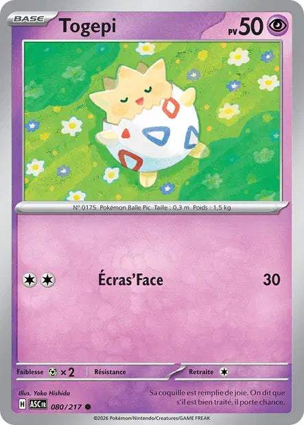 Togepi (ASC 080/217) - ME02.5 Héros Transcendants - Carte Pokémon - DracauGames