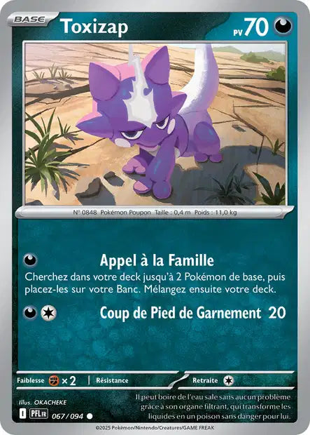 Toxizap (PFL 067/094) - ME02 Flammes Fantasmagoriques - Carte Pokémon