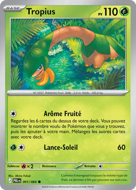 Pokémon - ME05 Nuit Noire - Tropius (PBL 001/084)