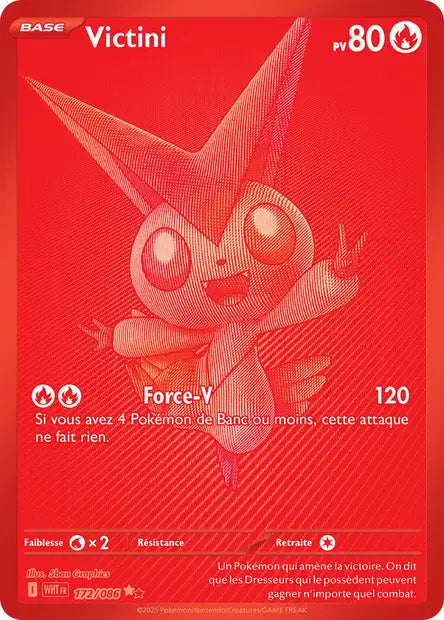 Victini (WHT 172/086) - Flamme Blanche - Carte Pokémon EV10.5
