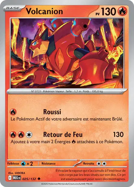 Volcanion (MEG 025/132) - Méga-Évolutions - Carte Pokémon ME01