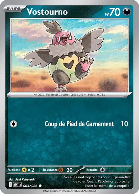 Vostourno (WHT 063/086) - Flamme Blanche - Carte Pokémon EV10.5