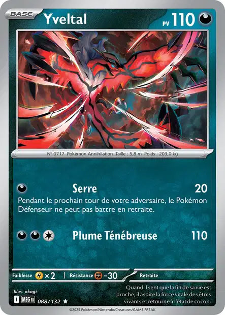 Yveltal (MEG 088/132) - Méga-Évolutions - Carte Pokémon ME01