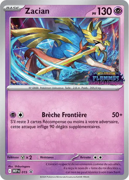 Zacian (MEP 015) - Promo Méga-Évolution - Carte Pokémon