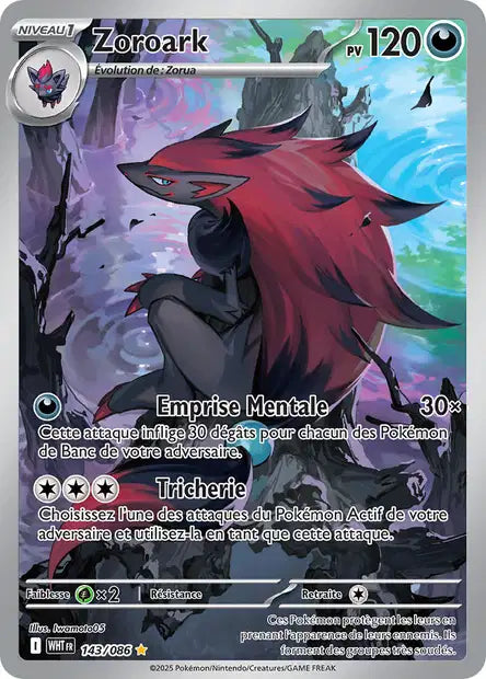 Zoroark (WHT 143/086) - Flamme Blanche - Carte Pokémon EV10.5
