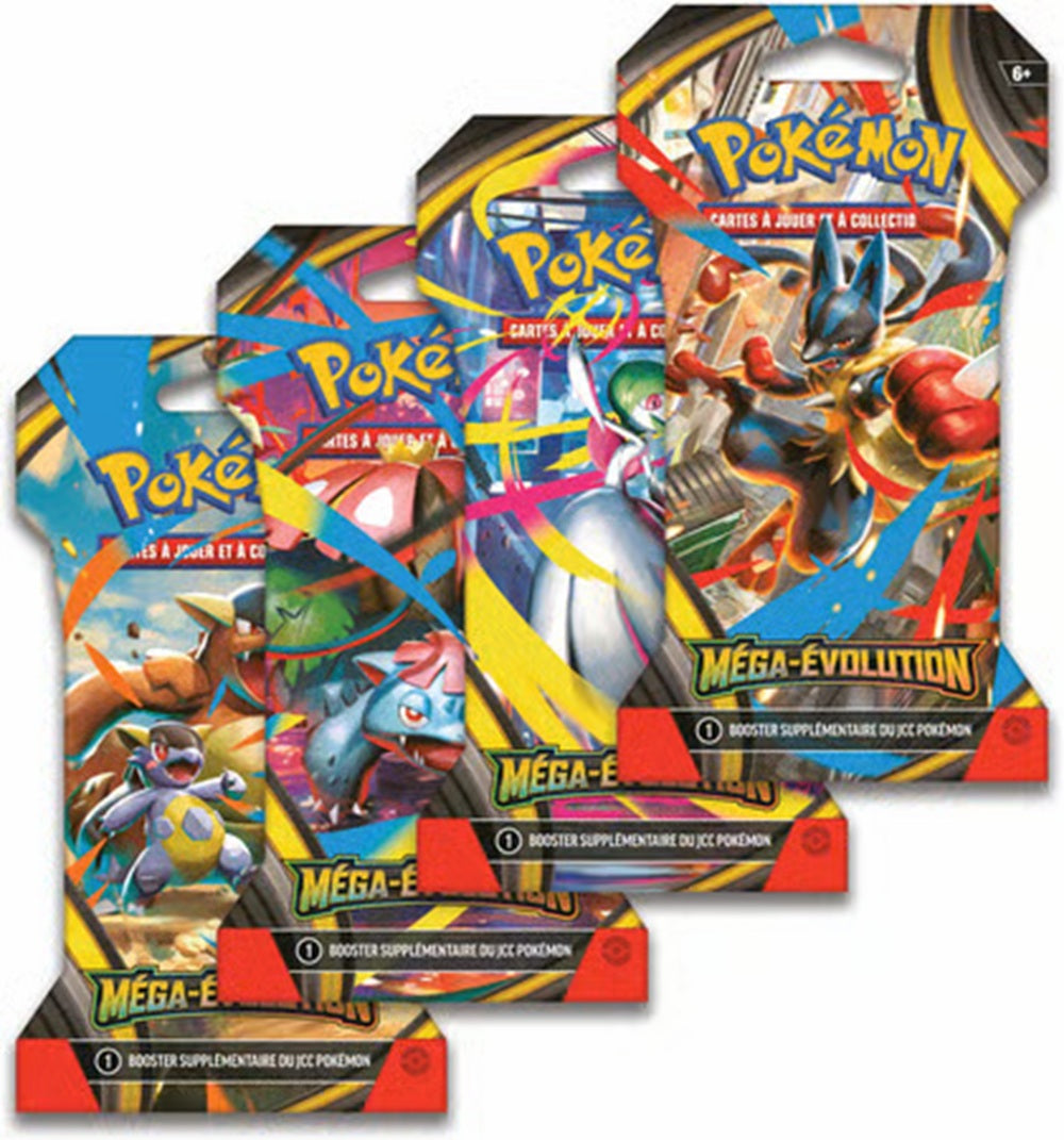 Art Set de 4 Boosters Blister ME01 : Méga-Évolutions - Pokémon - DracauGames