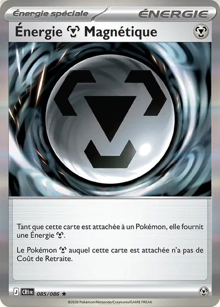 Énergie Métal Magnétique (CRI 085/086) - ME04 Chaos Ascendant - Carte Pokémon - DracauGames