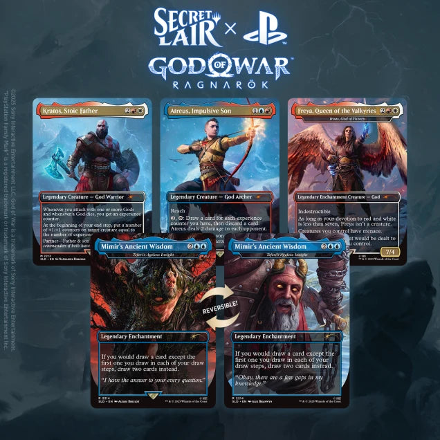 Magic The Gathering - Secret Lair x Playstation - God of War : Norse (ANGLAIS)
