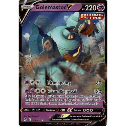 Golemastoc V - EB07 070/203 - Évolution Céleste SWSH07 - Cartes Pokémon
