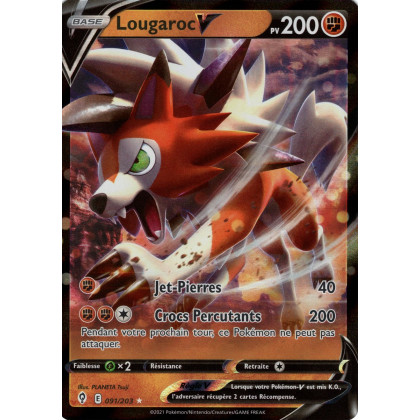 Lougaroc V - EB07 091/203 - Évolution Céleste SWSH07 - Cartes Pokémon