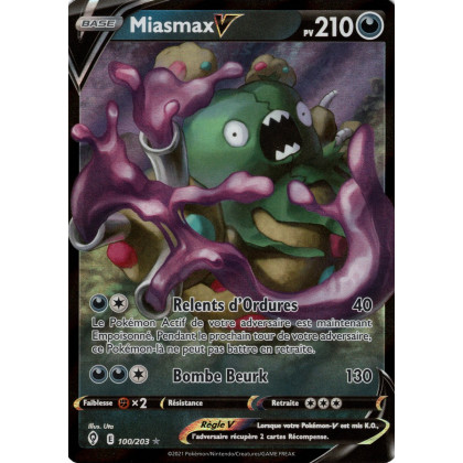 Miasmax V - EB07 100/203 - Évolution Céleste SWSH07 - Cartes Pokémon