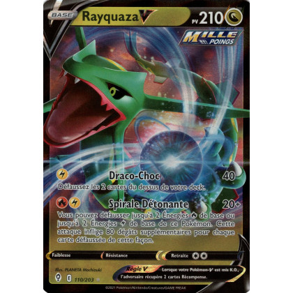 Rayquaza V - EB07 110/203 - Évolution Céleste SWSH07 - Cartes Pokémon