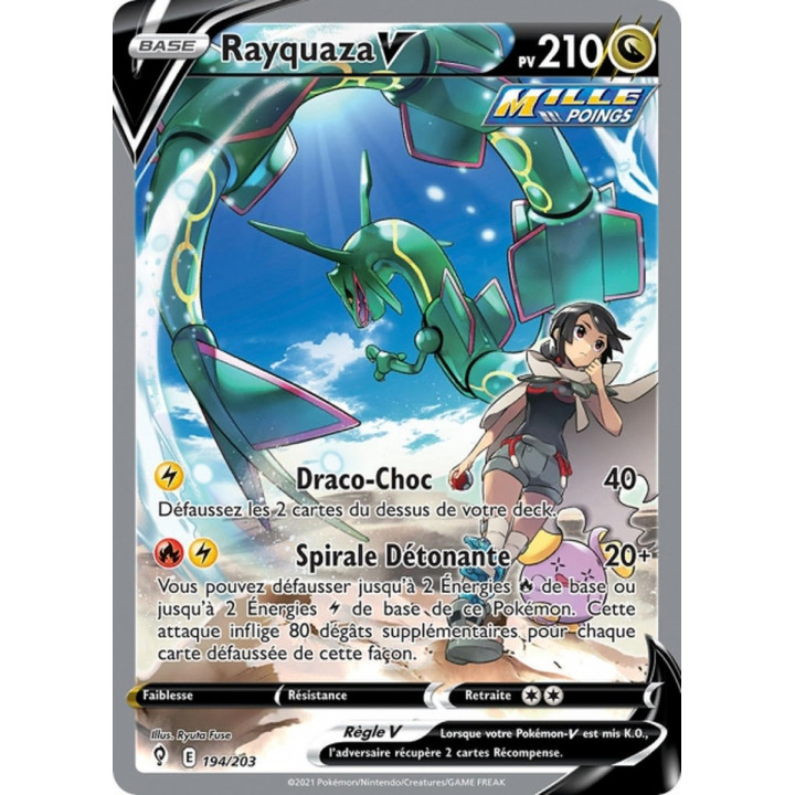 Rayquaza-V - EB07 194/203 - Évolution Céleste SWSH07 - Cartes Pokémon