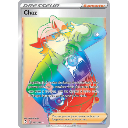 Chaz - EB07 223/203 - Évolution Céleste SWSH07 - Cartes Pokémon
