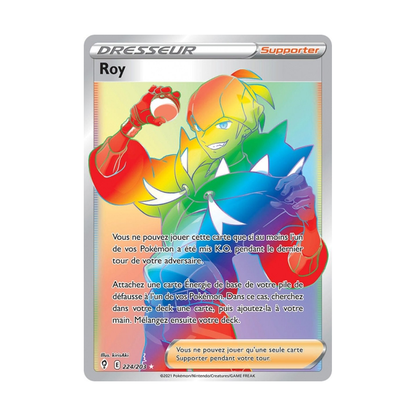 Roy - EB07 224/203 - Évolution Céleste SWSH07 - Carte Pokémon à l