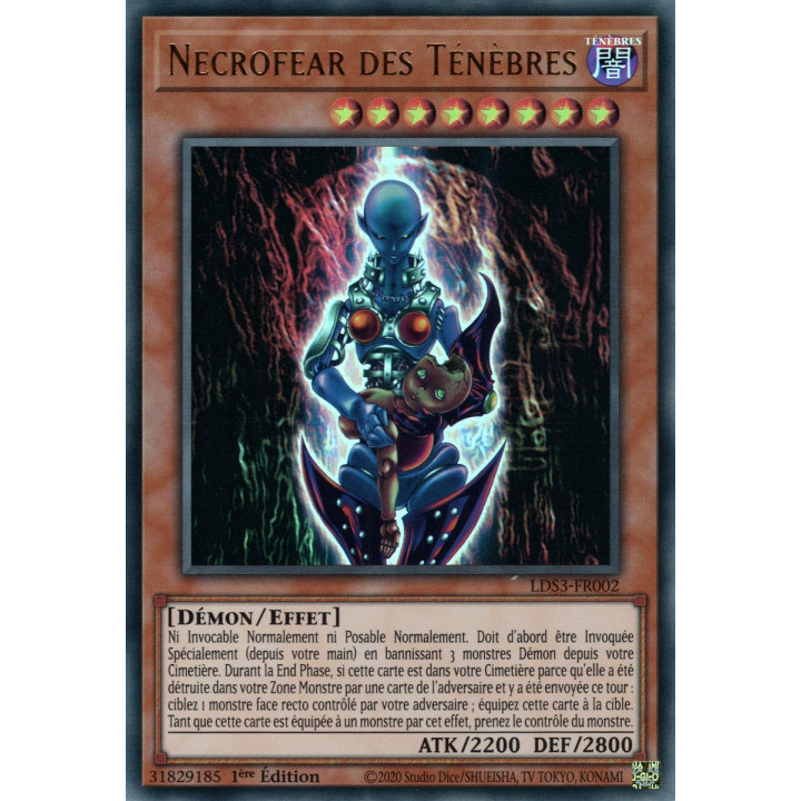 Necrofear des Ténèbres - LDS3-FR002 (V1 Dorée) - Cartes Yu-Gi-Oh!