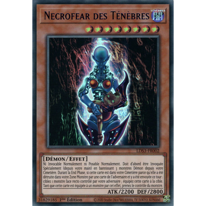Necrofear des Ténèbres - LDS3-FR002 (V3 Bleue) - Cartes Yu-Gi-Oh!