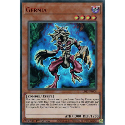Gernia - LDS3-FR004 (V.2 - Rouge) - Cartes Yu-Gi-Oh!