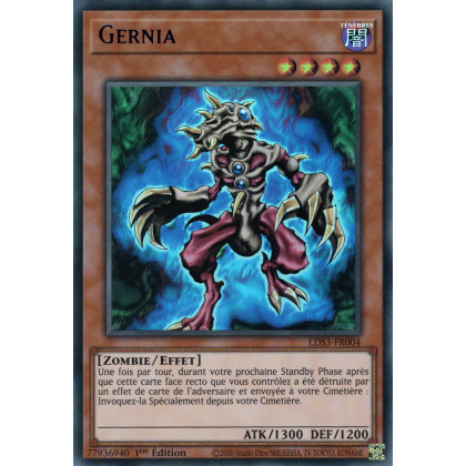Gernia - LDS3-FR004 (V.3 - Bleu) - Cartes Yu-Gi-Oh!