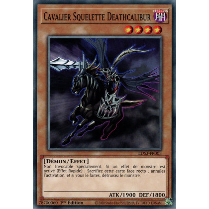 Cavalier Squelette Deathcalibur - LDS3-FR005 - Cartes Yu-Gi-Oh!