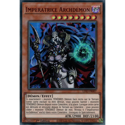 Impératrice Archdémon - LDS3-FR007 (V.2 - Rouge) - Cartes Yu-Gi-Oh!