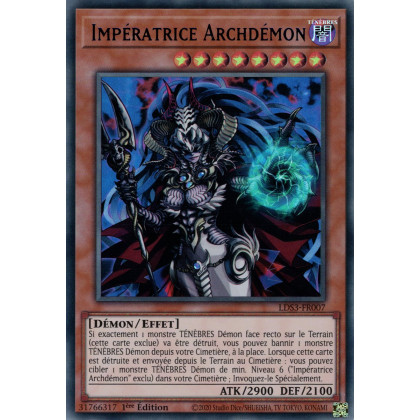 Impératrice Archdémon - LDS3-FR007 (V.3 - Bleu) - Cartes Yu-Gi-Oh!