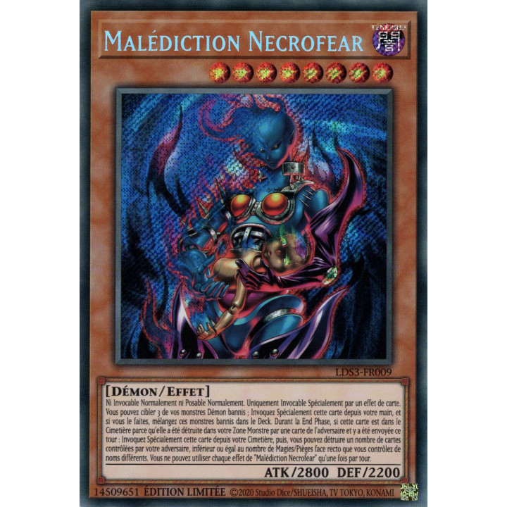 Malédiction Necrofear - LDS3-FR009 - Cartes Yu-Gi-Oh!