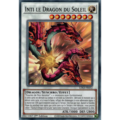Inti le Dragon du Soleil - LDS3-FR052 - Cartes Yu-Gi-Oh!