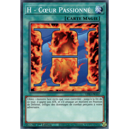H - Cœur Passionné - LDS3-FR107 - Cartes Yu-Gi-Oh!