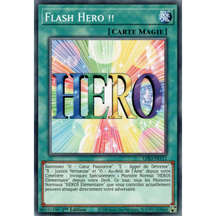 Flash Hero !! - LDS3-FR111 - Cartes Yu-Gi-Oh!