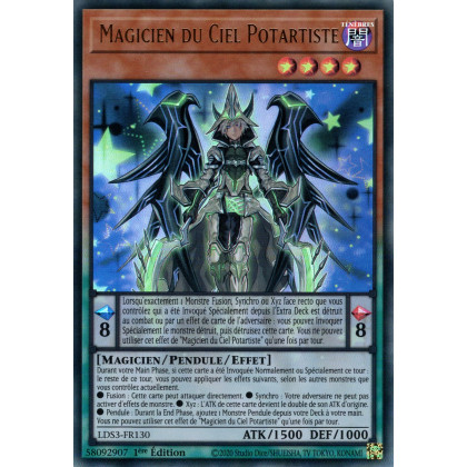 Magicien du Ciel Potartiste - LDS3-FR130 (V.1 - Doré) - Cartes Yu-Gi-Oh!