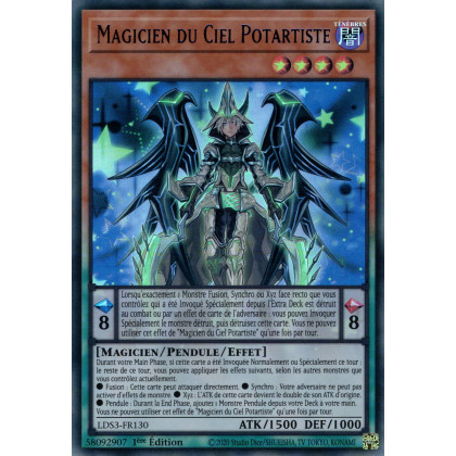 Magicien du Ciel Potartiste - LDS3-FR130 (V.3 - Bleu) - Cartes Yu-Gi-Oh!
