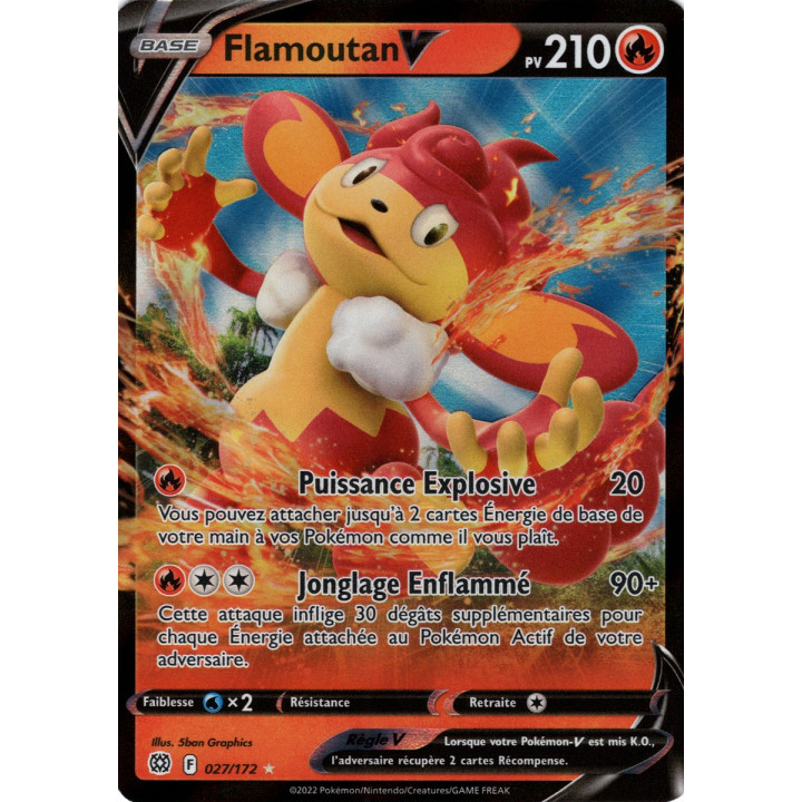 Flamoutan V - EB09 027/172 - Stars Étincelantes SWSH09 - Cartes Pokémon