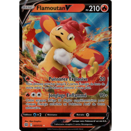 Flamoutan V - EB09 027/172 - Stars Étincelantes SWSH09 - Cartes Pokémon