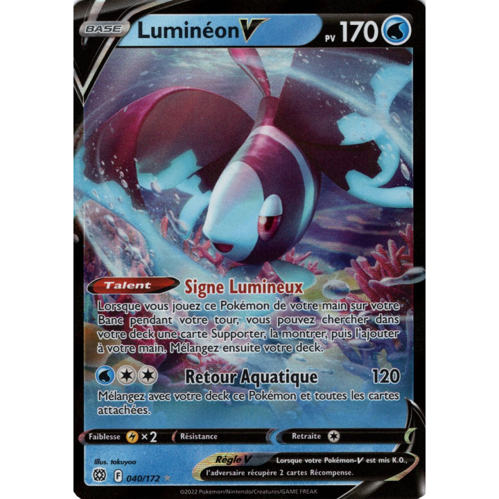Luminéon V - EB09 040/172 - Stars Étincelantes SWSH09 - Cartes Pokémon