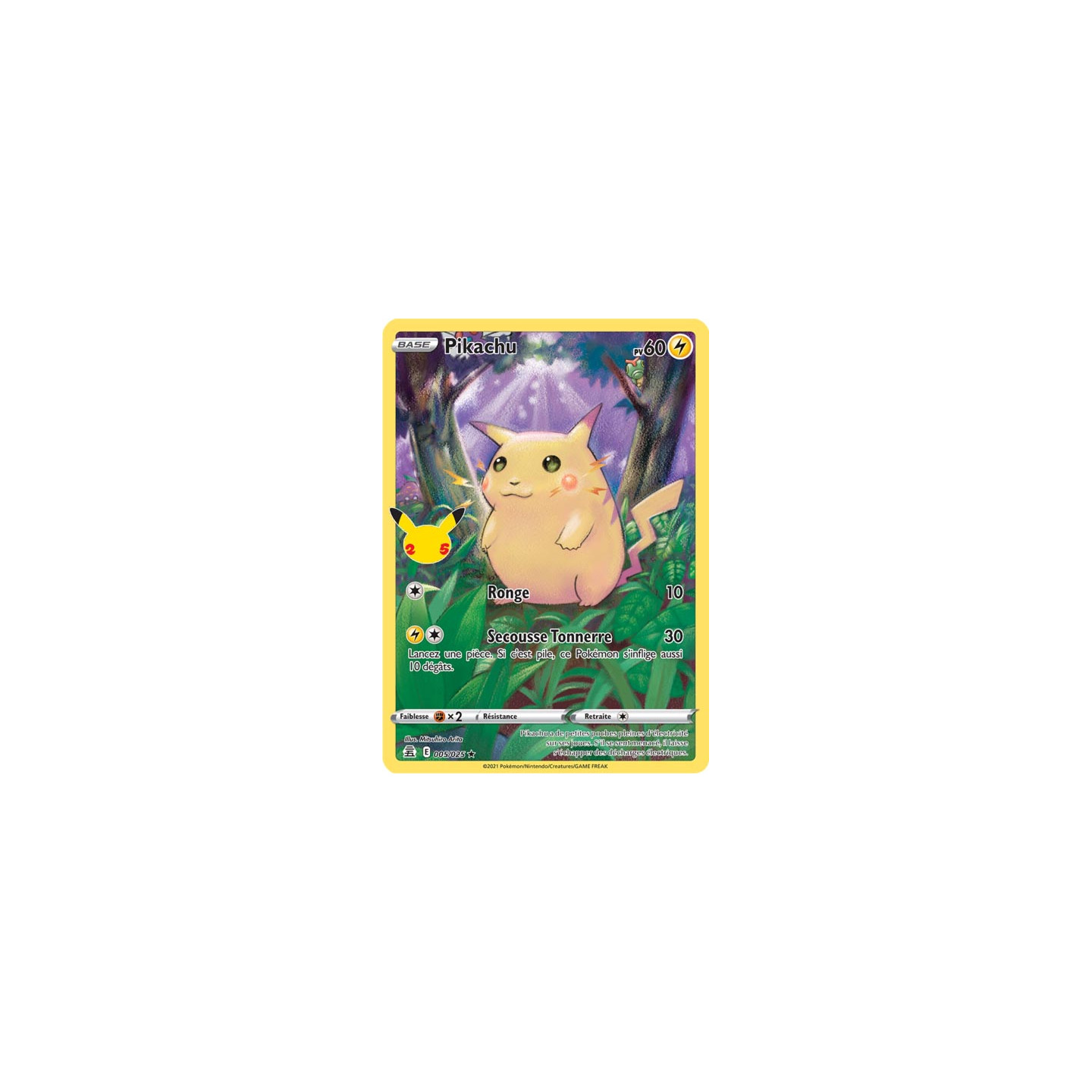 Pikachu Volant V - EB07.5 006/025 - Célébrations 25ans SWSH07.5 - Carte  Pokémon à l'unité - DracauGames