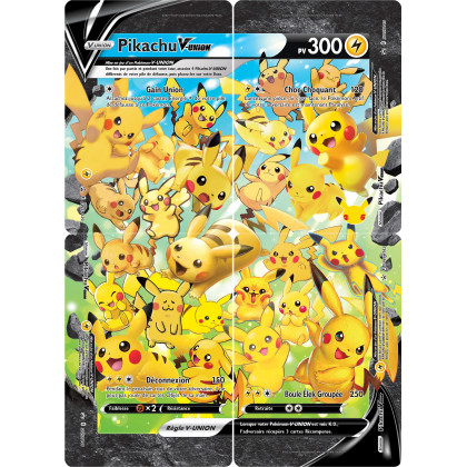 Pikachu-V-UNION - SWSH 139-140-141-142 - SWSH Black Star Promos - Cartes Pokémon