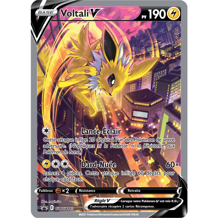 Voltali V - SWSH 183 - SWSH Black Star Promos - Cartes Pokémon