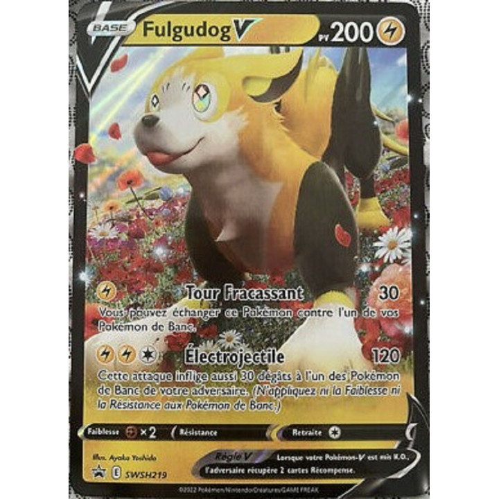 Fulgudog V (Carte Géante Jumbo) - SWSH 219 - SWSH Black Star Promos - Cartes Pokémon