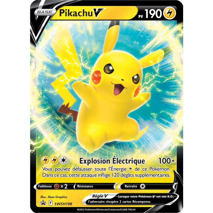 Pikachu V - SWSH 198 - SWSH Black Star Promos - Cartes Pokémon