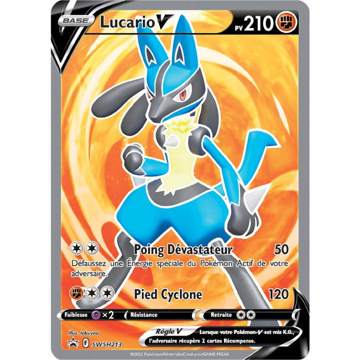 Lucario V - SWSH 213 - SWSH Black Star Promos - Cartes Pokémon