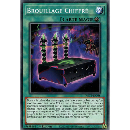 Brouillage Chiffré - POTE-FR068 - Carte Yu-Gi-Oh!