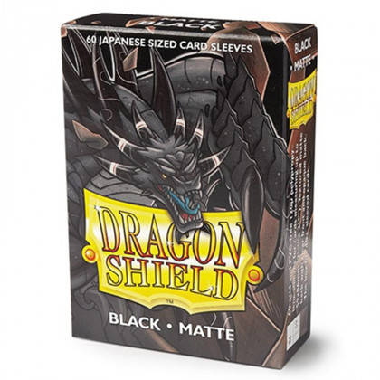 Dragon Shield - 60 Protèges-Cartes Format Japonais Black Matte