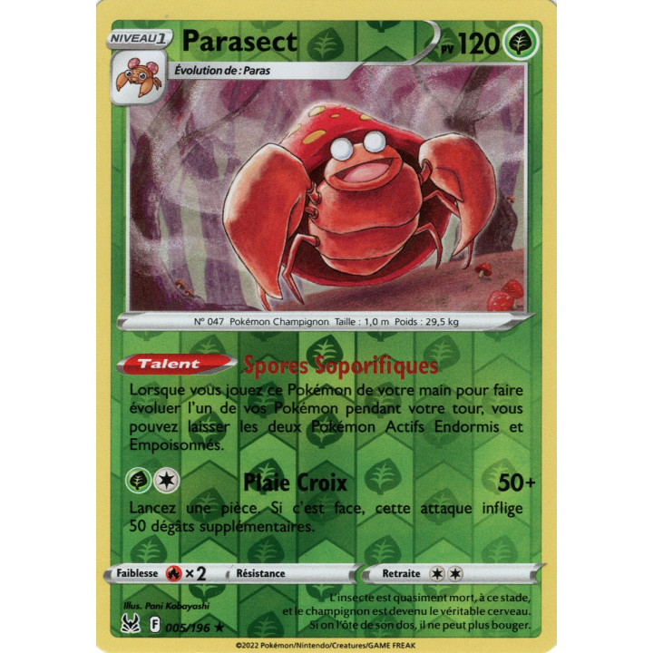 Parasect - 005/196 - Holo Reverse - Origine Perdue EB11