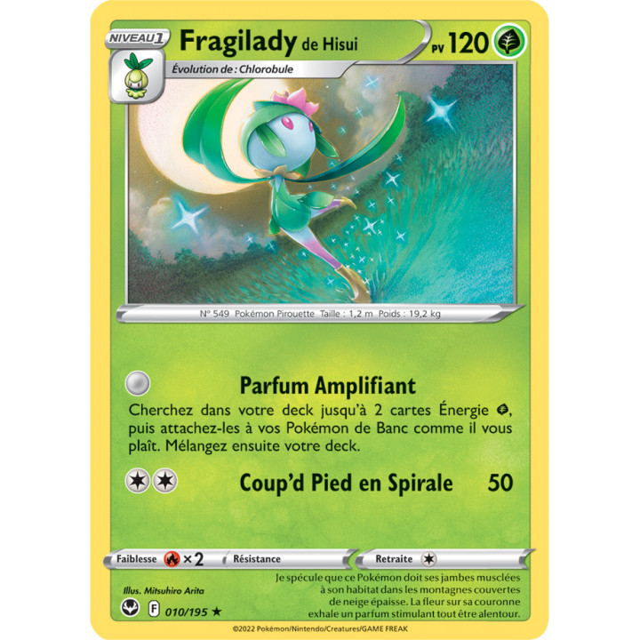Fragilady de Hisui - 010/195 - Rare / Reverse - Carte Pokémon Tempête Argentée EB12
