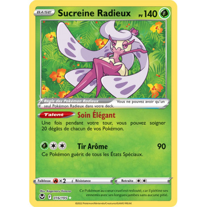 Sucreine Radieux - 016/195 - Ultra Rare - Carte Pokémon Tempête Argentée EB12
