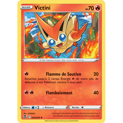 Victini - 023/195 - Rare / Reverse - Carte Pokémon Tempête Argentée EB12